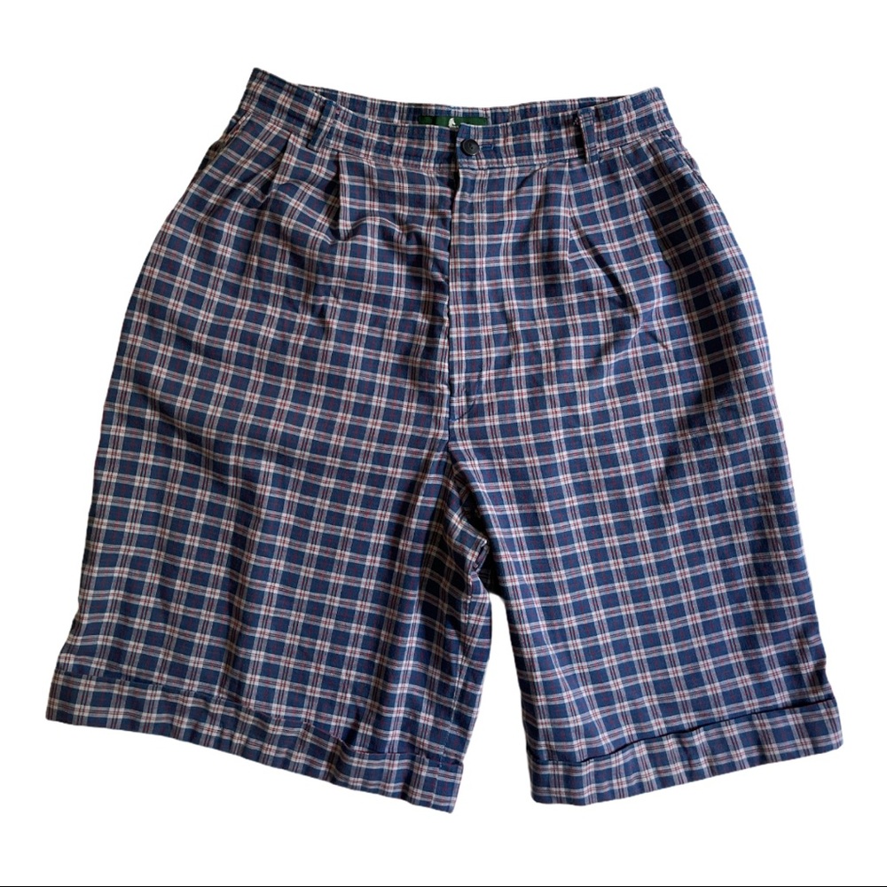 Vintage Hunt Club Pleated High Rise Mom Shorts
